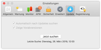 Software Update Preferences