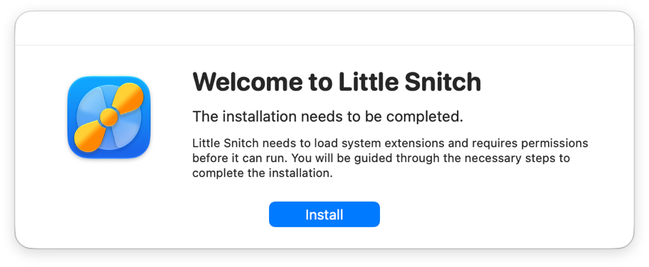 Welcome to Little Snitch installation