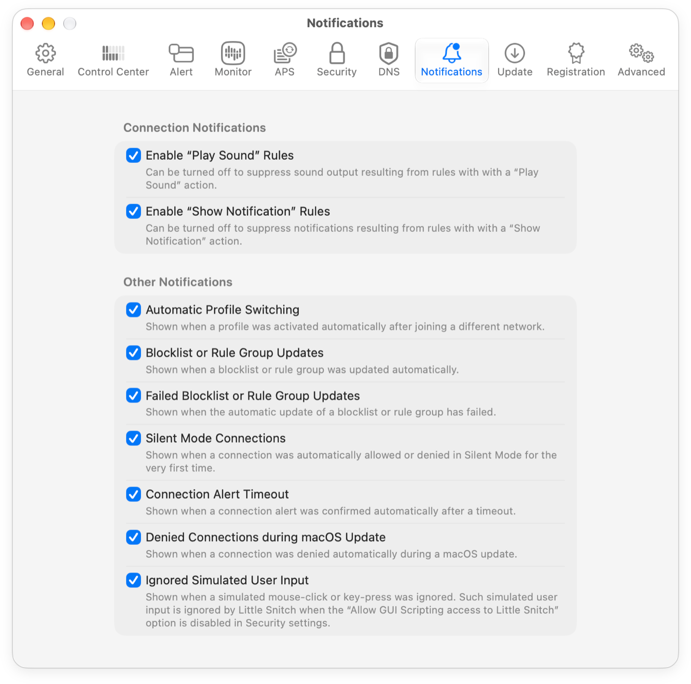 Notification Settings