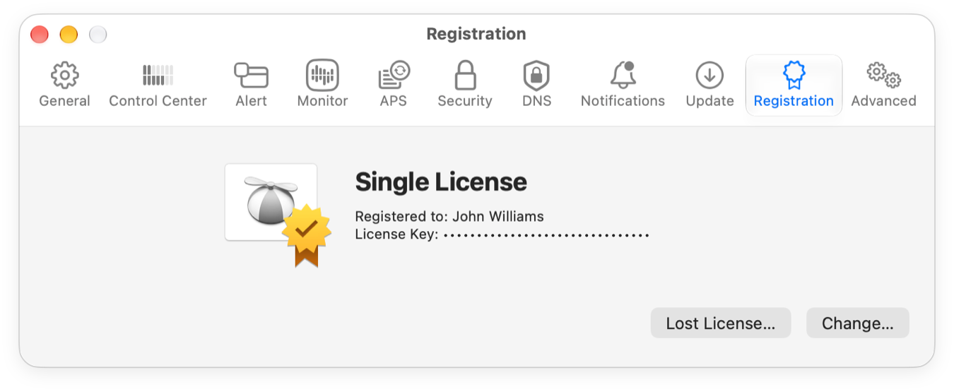 Registration Settings