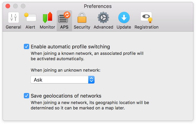 Automatic Profile Switching Preferences