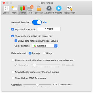 Network Monitor Preferences