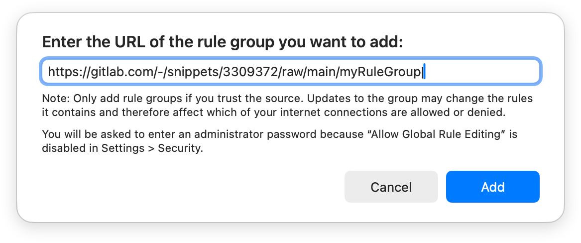 Add Remote Group